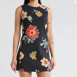 Desigual Black Floral Mini Dress - Soldout new